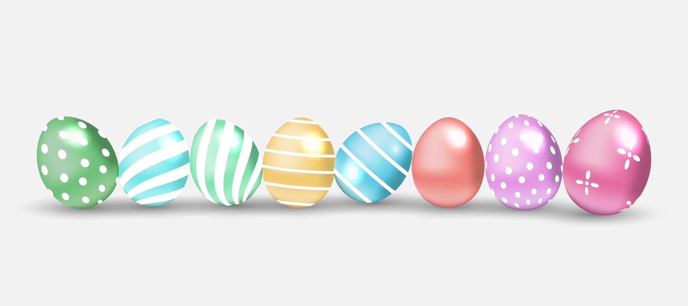 Decorated Easter Eggs vector