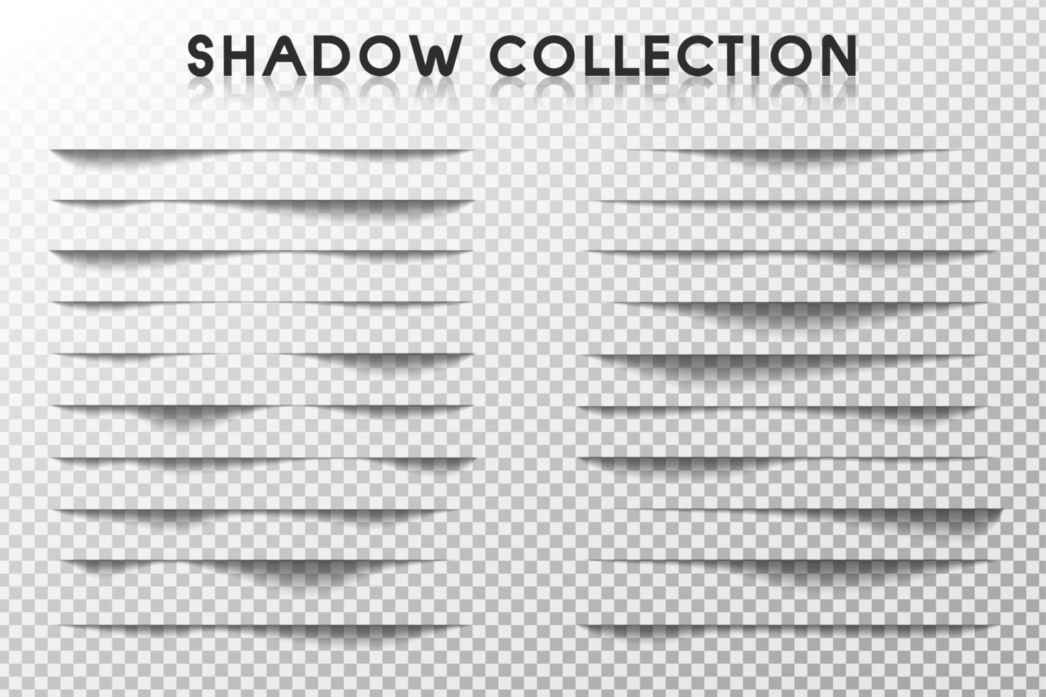 Shadow Border Set vector