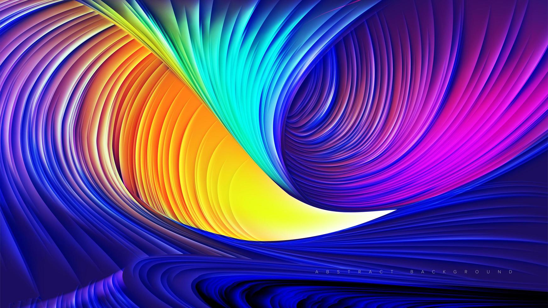 Abstract Rainbow Canyon Design vector