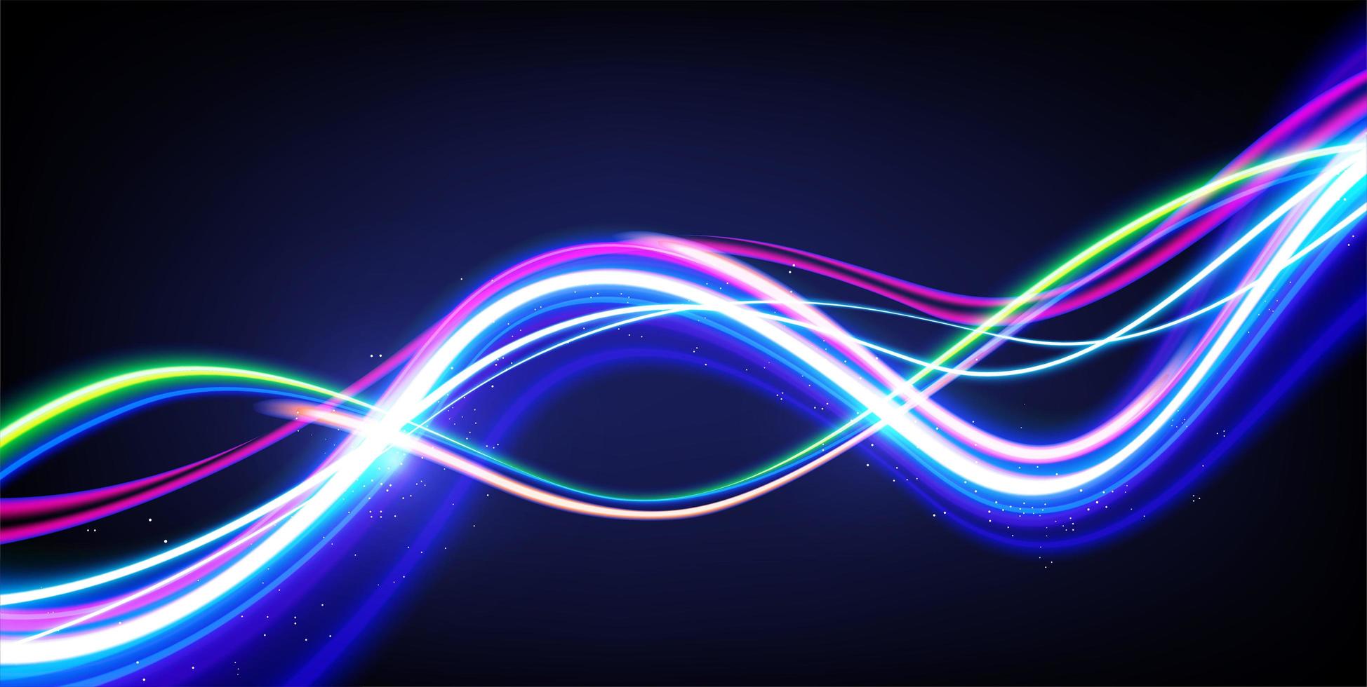 Slow Shutter Light Waves  Design vector