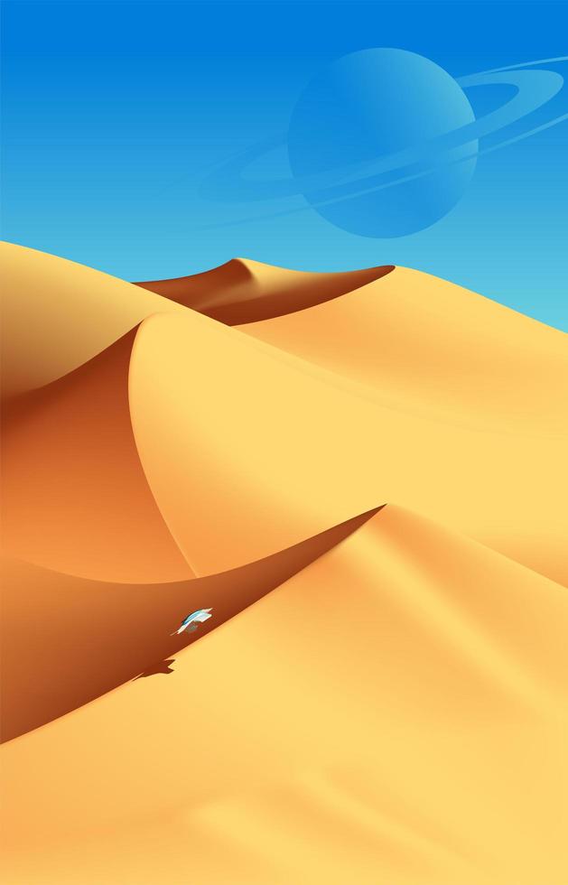 Daytime Desert Scenery  vector