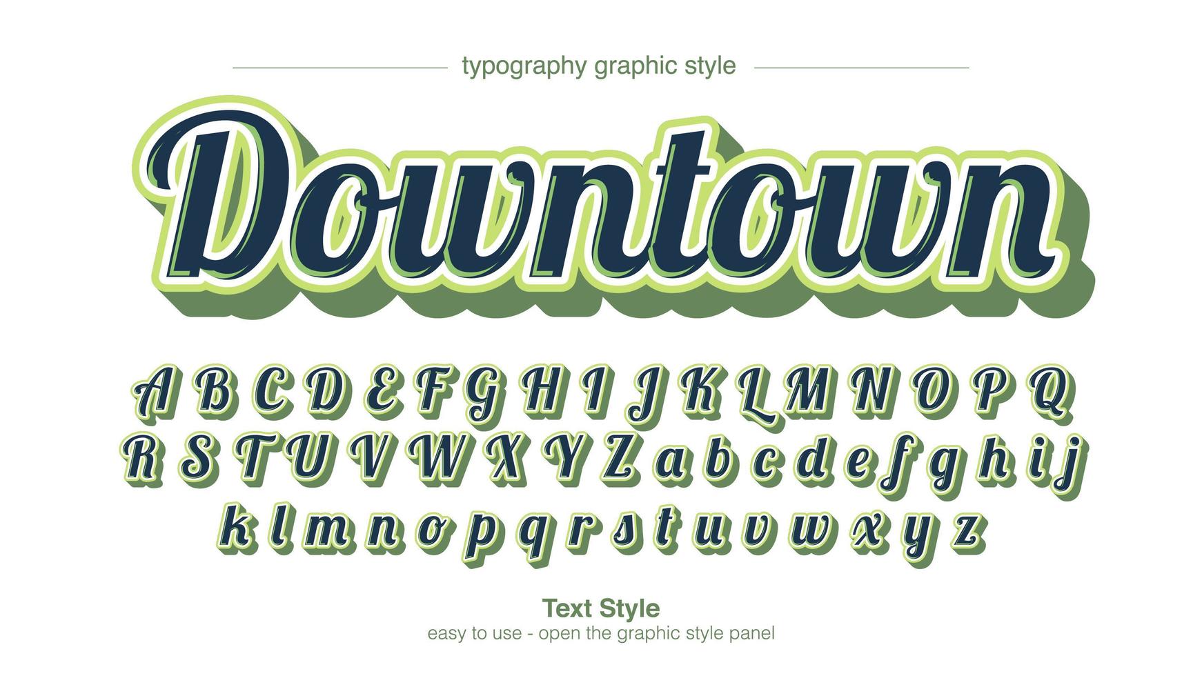 Green Calligraphy Design vector