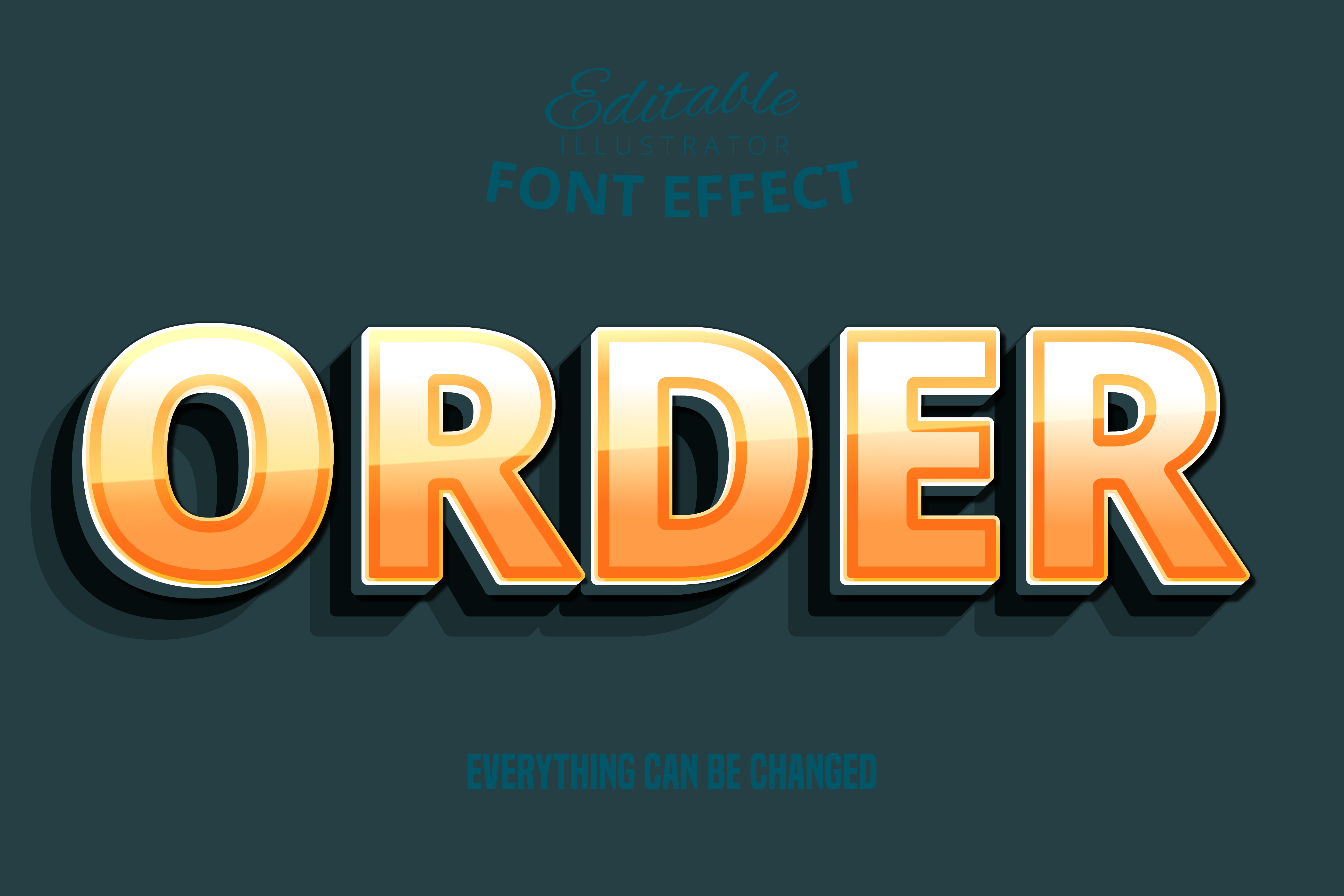Orders edit. Шрифт Effect. Шрифт с эффектом 3d. Orderly vector. Illustration font Effect.