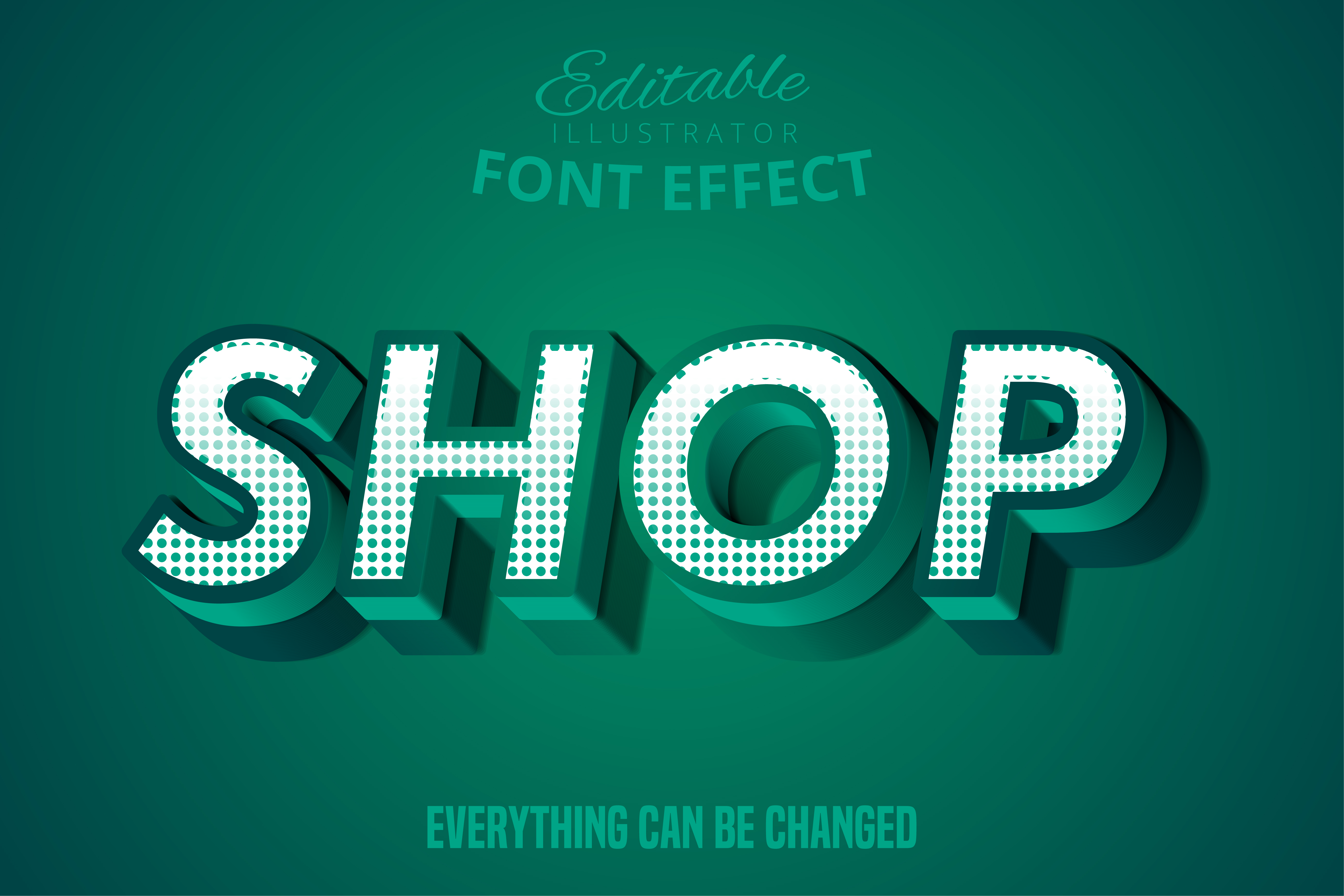 Green Shop text effect 699206 Vector Art at Vecteezy