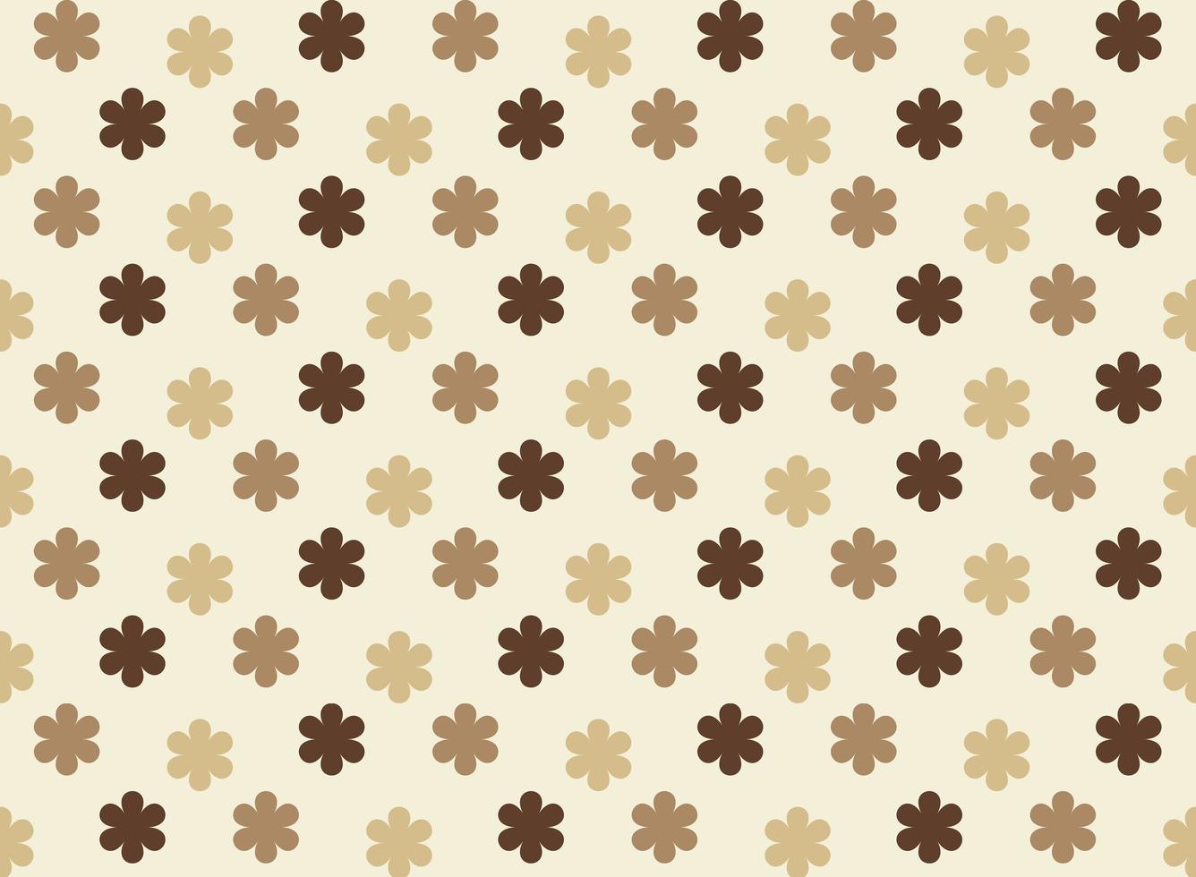 Brown Floral Seamless Pattern vector