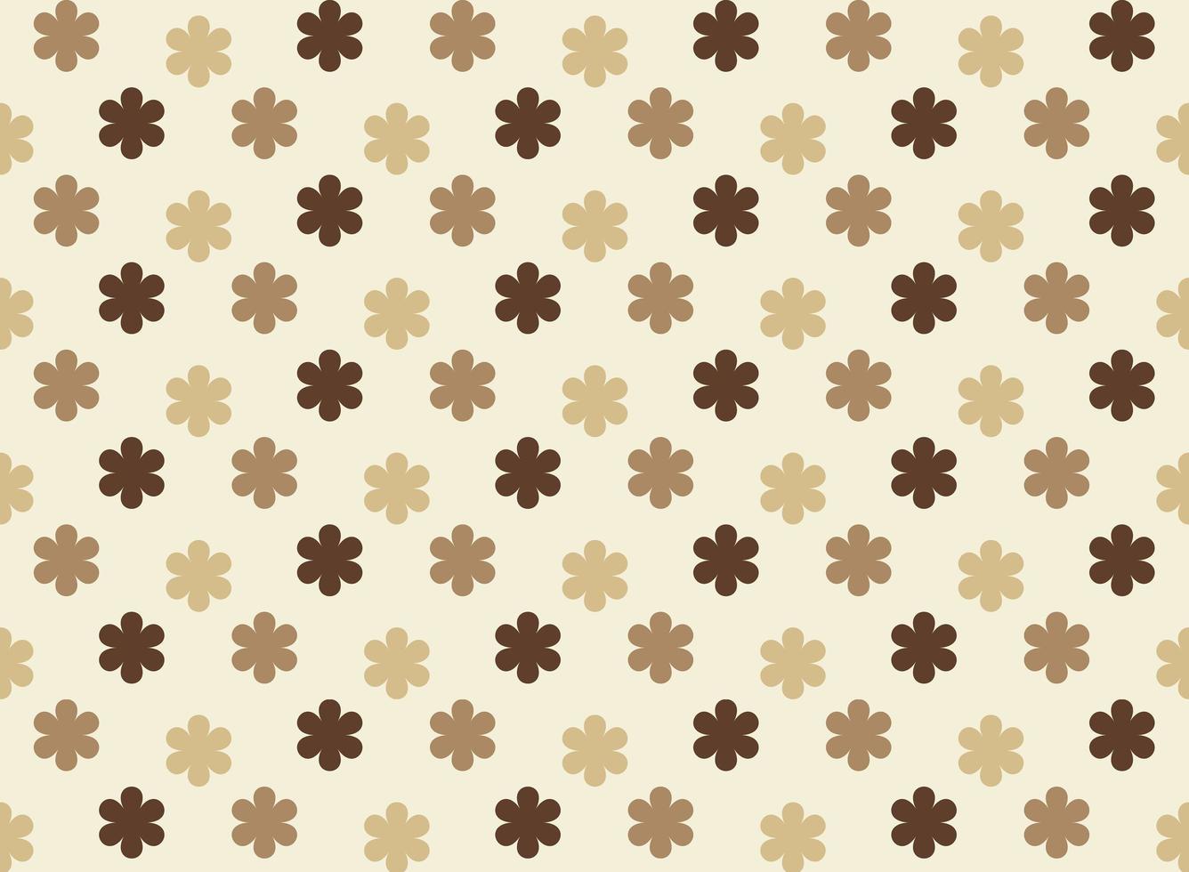 Brown Floral Seamless Pattern vector