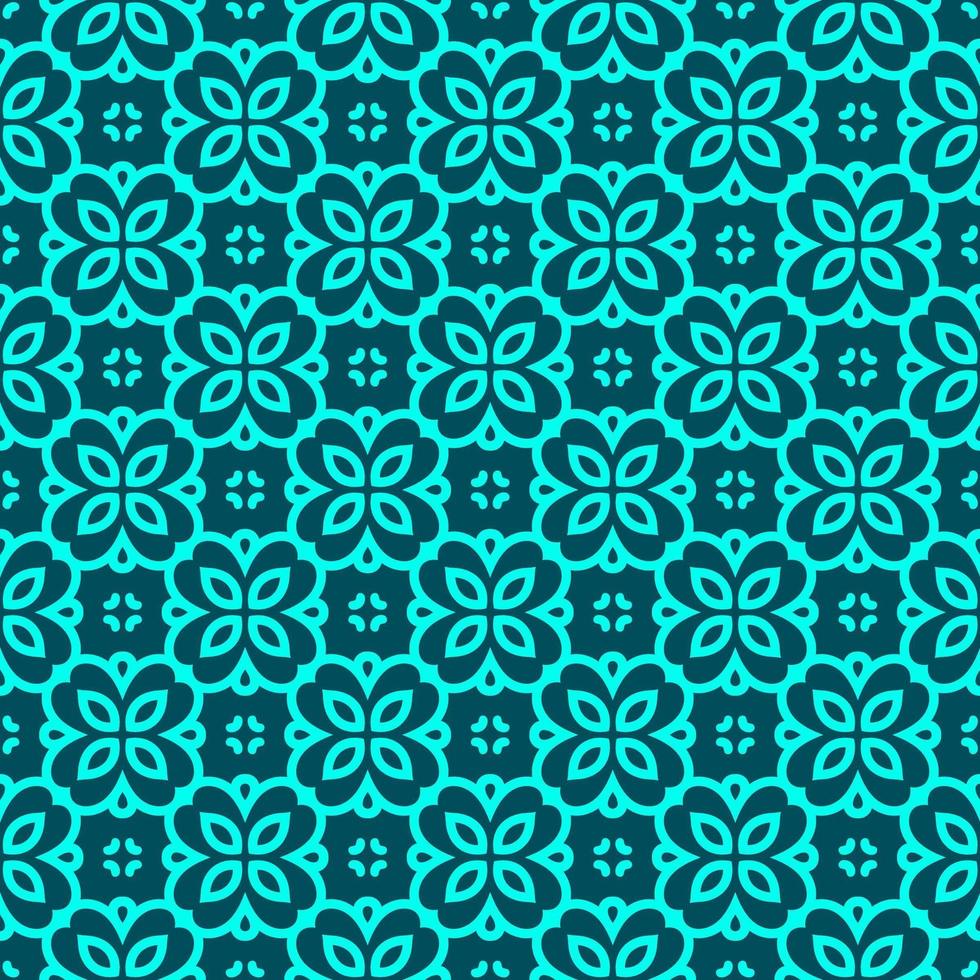 Turquoise and Teal Geometric Pattern vector