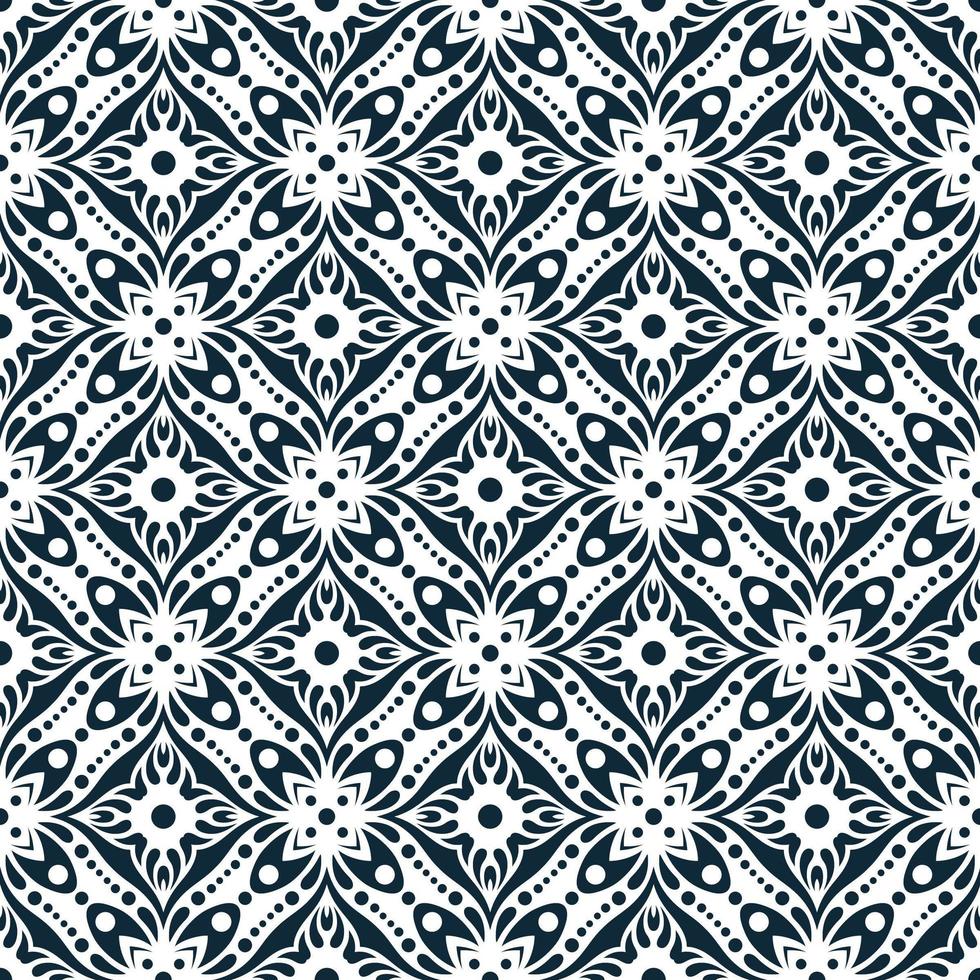 Geometric Navy and White Pattern vector