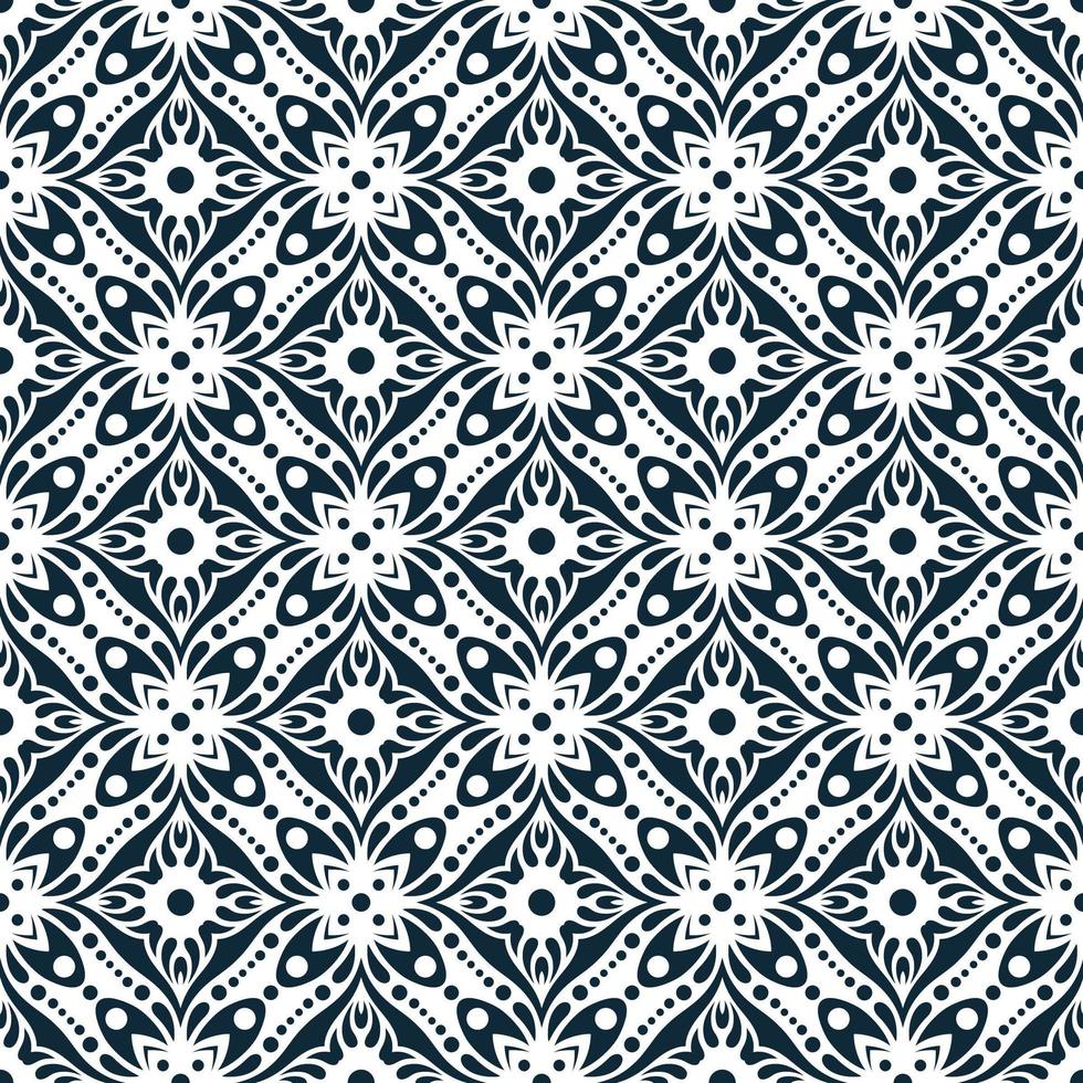 Geometric Navy and White Pattern vector