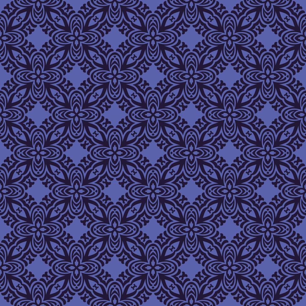 Purple with Navy Details Geometric Pattern vector