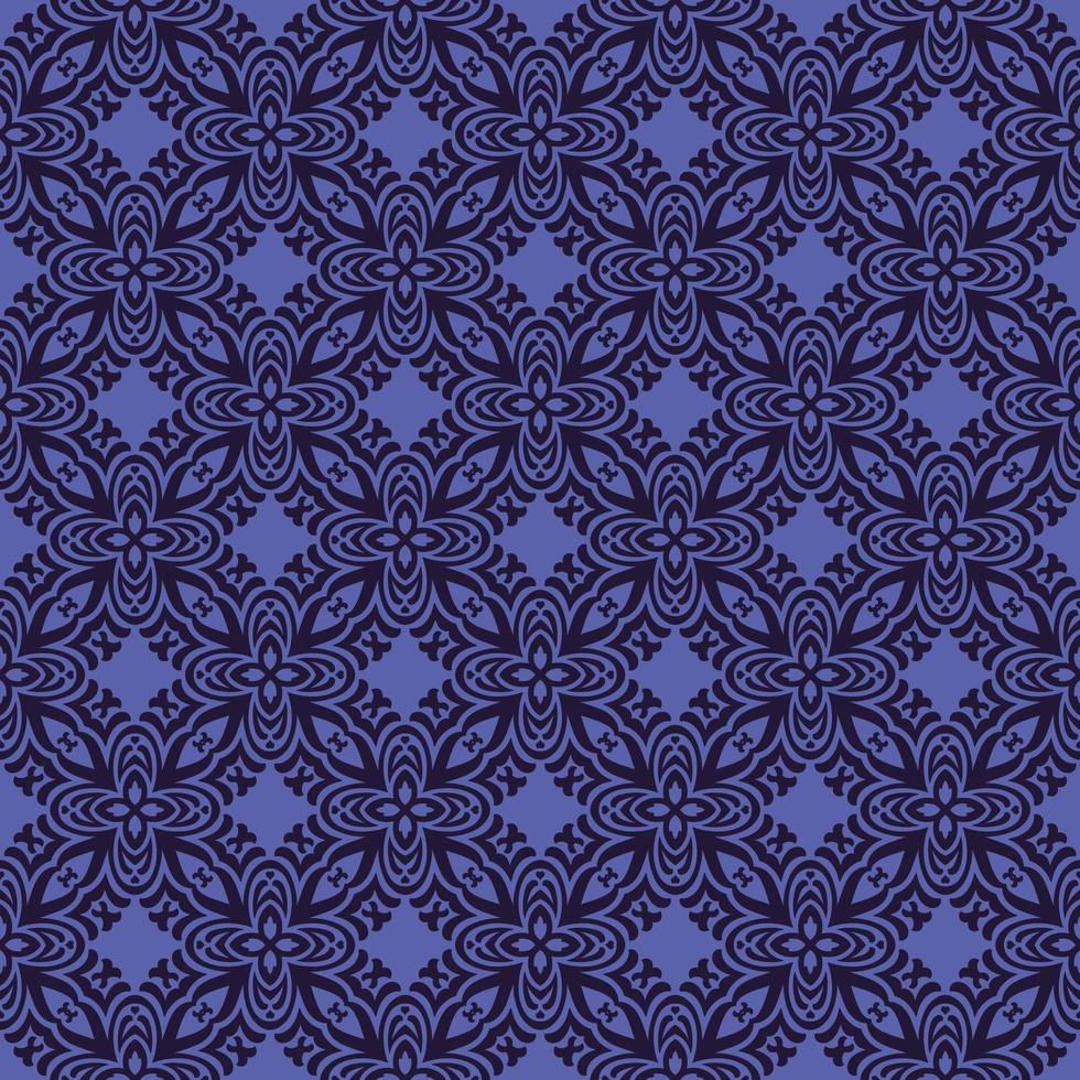 Purple with Navy Details Geometric Pattern vector