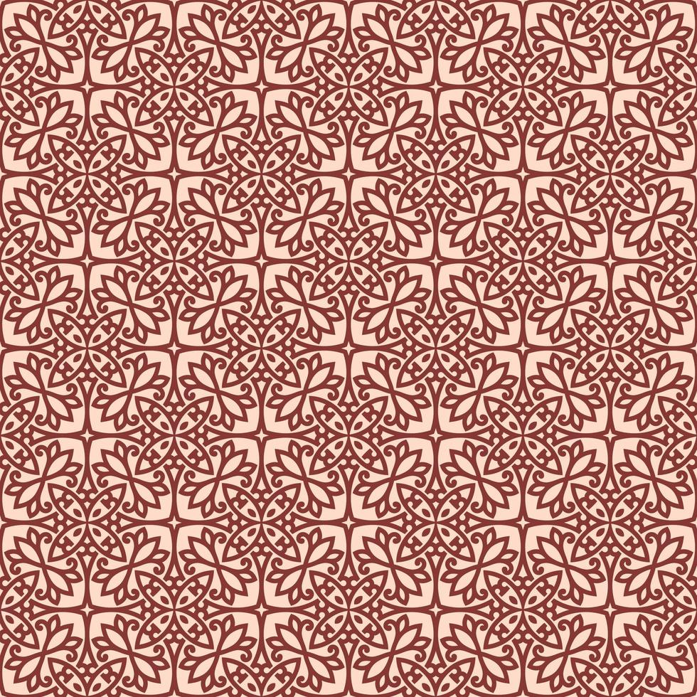 Pink with Maroon Details Geometric Pattern vector