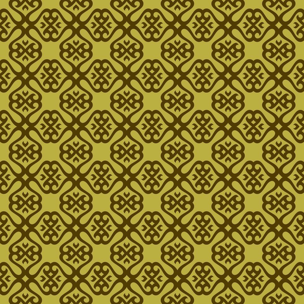 Pea Green and Dark Green Geometric Pattern vector