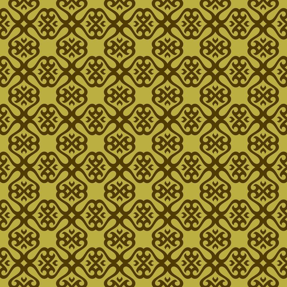 Pea Green and Dark Green Geometric Pattern vector