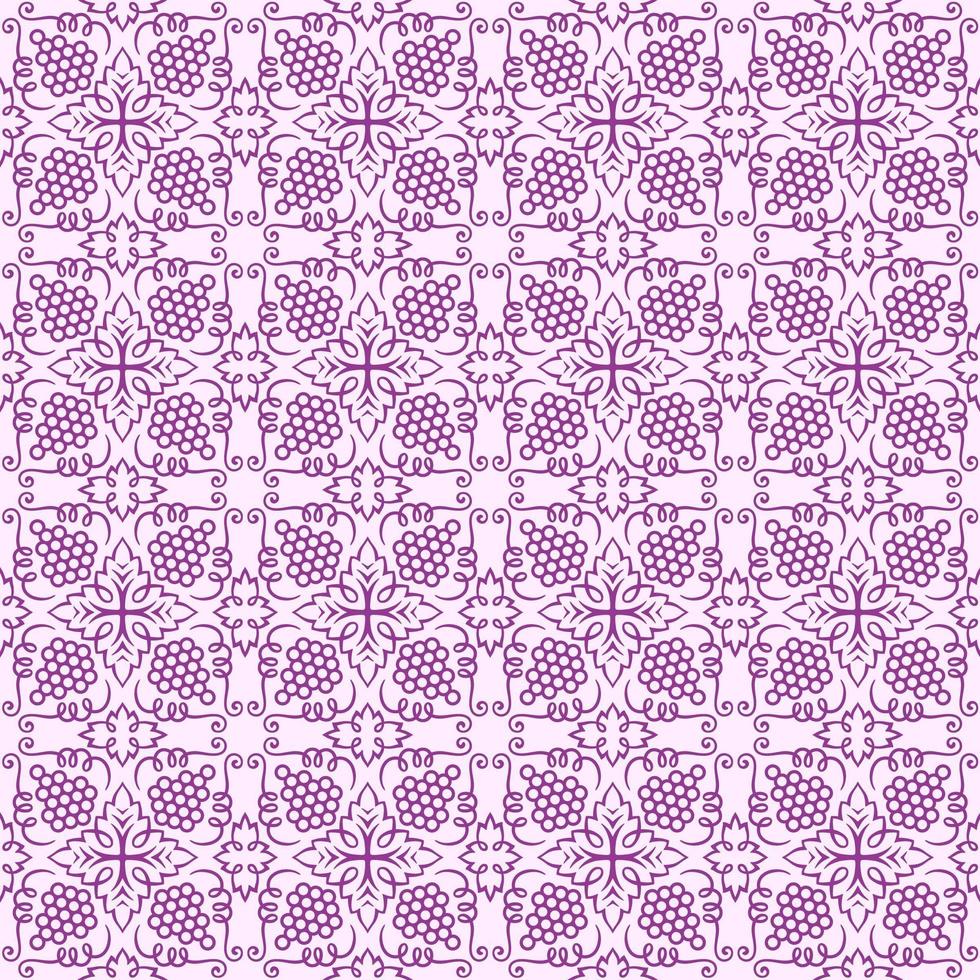 Light Purple with Dark Purple Details Geometric Pattern vector