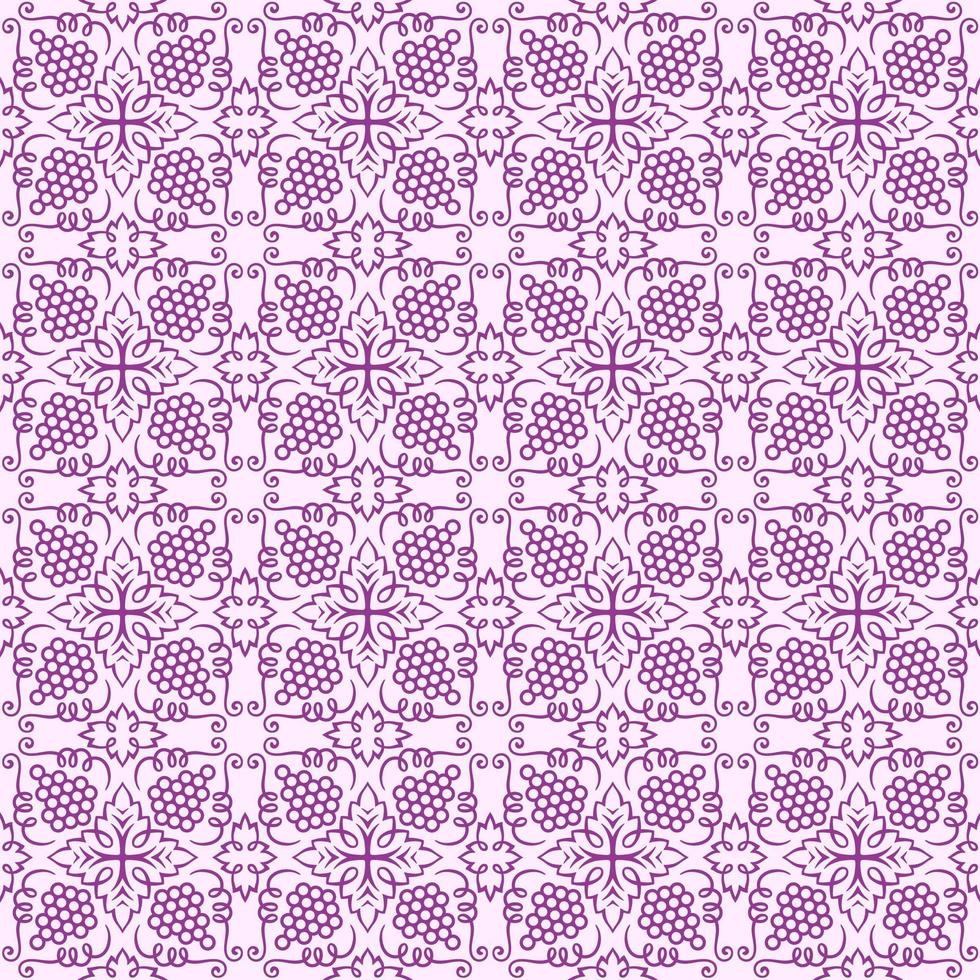 Light Purple with Dark Purple Details Geometric Pattern vector