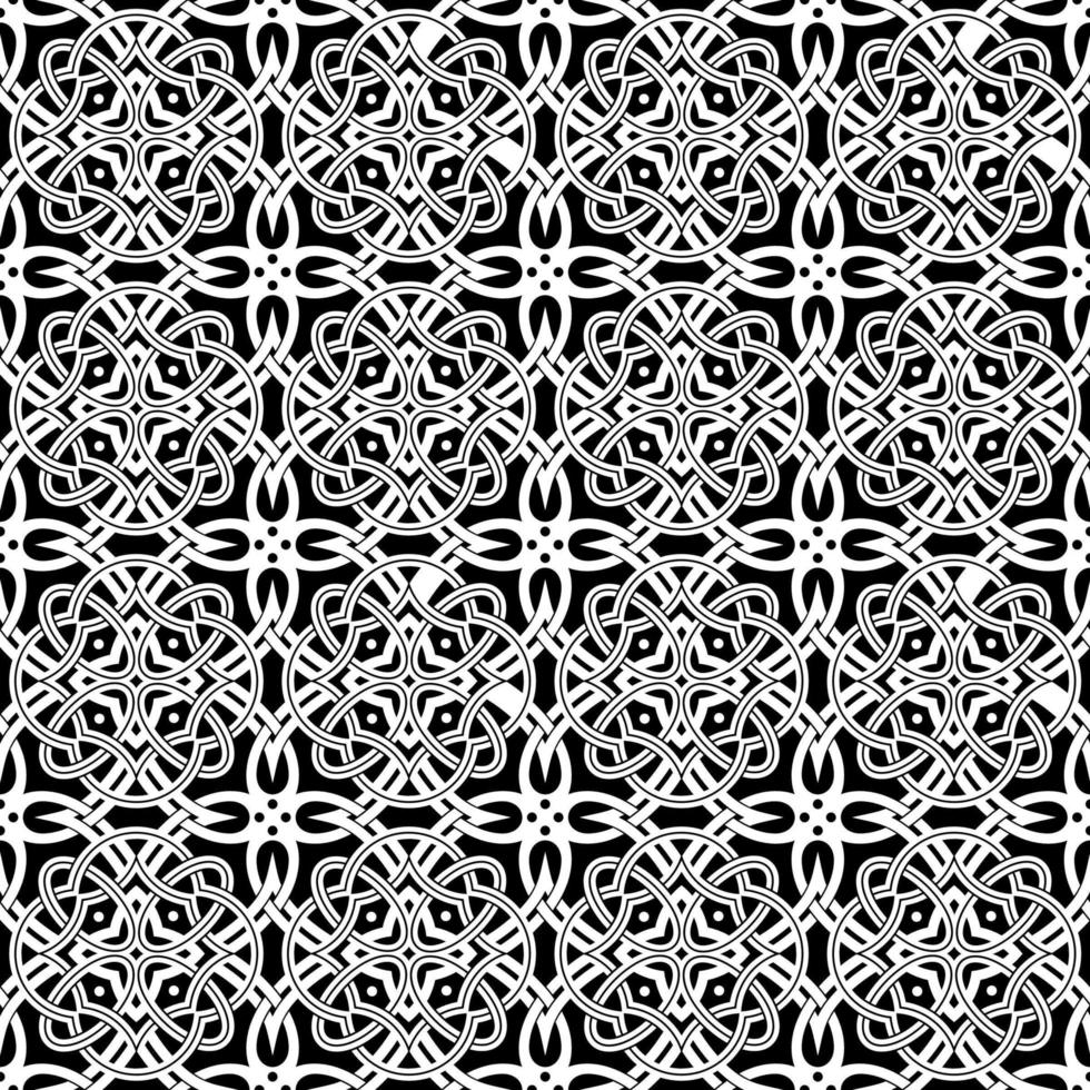 Geometric Black and White Pattern vector