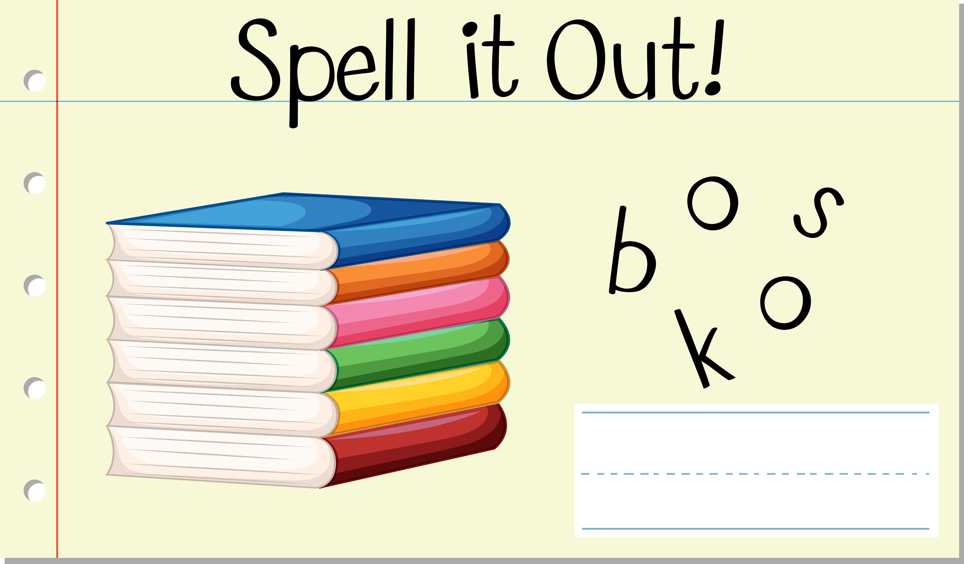 Spelling word scramble 699779 vector art at vecteezy