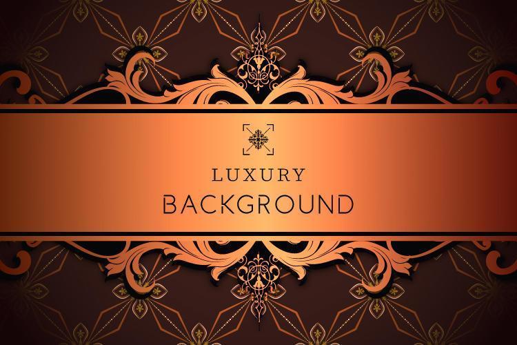 Luxury Ornamental Pattern with Copy Space vector