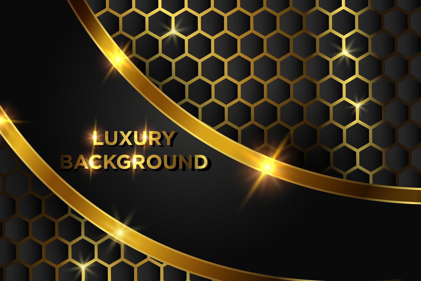 Gold luxury background design vector