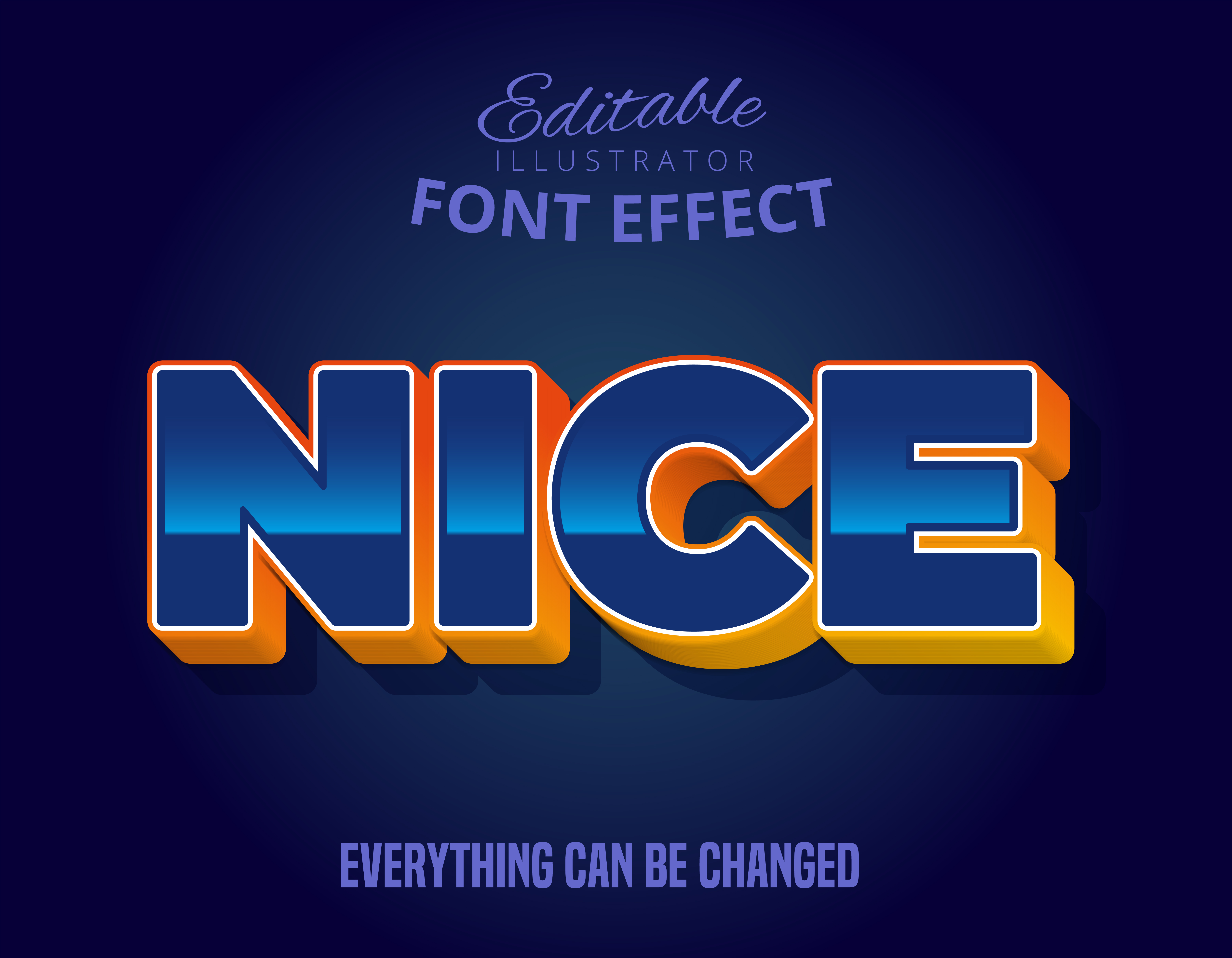 Download Nice text, glossy editable font effect - Download Free ...