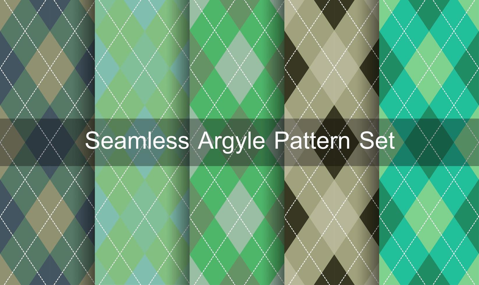 Seamless Diamond Pattern Set vector