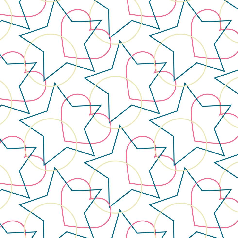 Merged Shaped Geometric Background vector