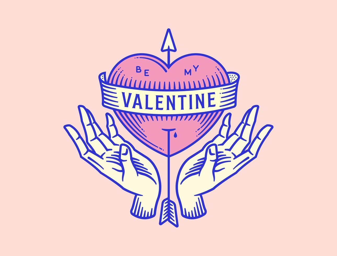 Be my Valentine vector