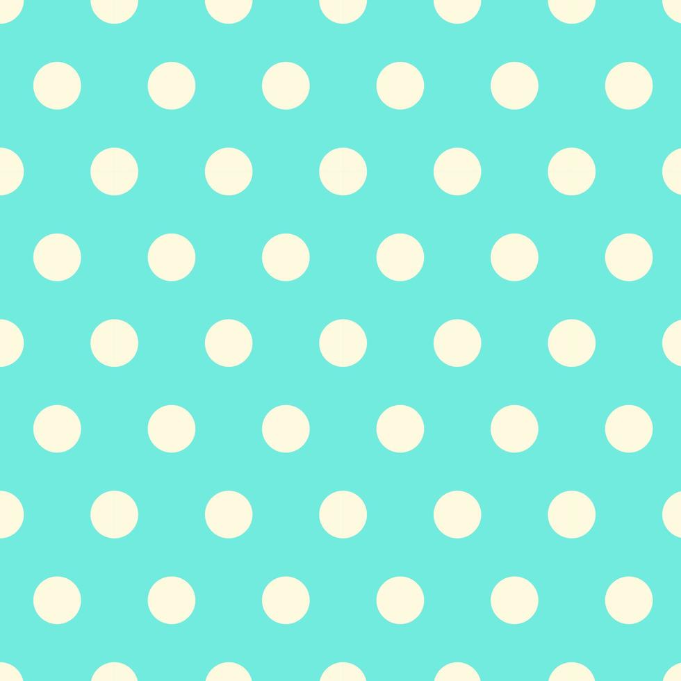 Seamless Aqua Polka Dot Pattern vector