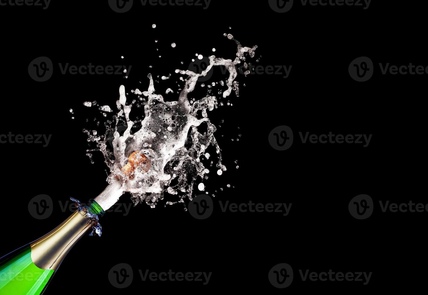 popping champagne photo