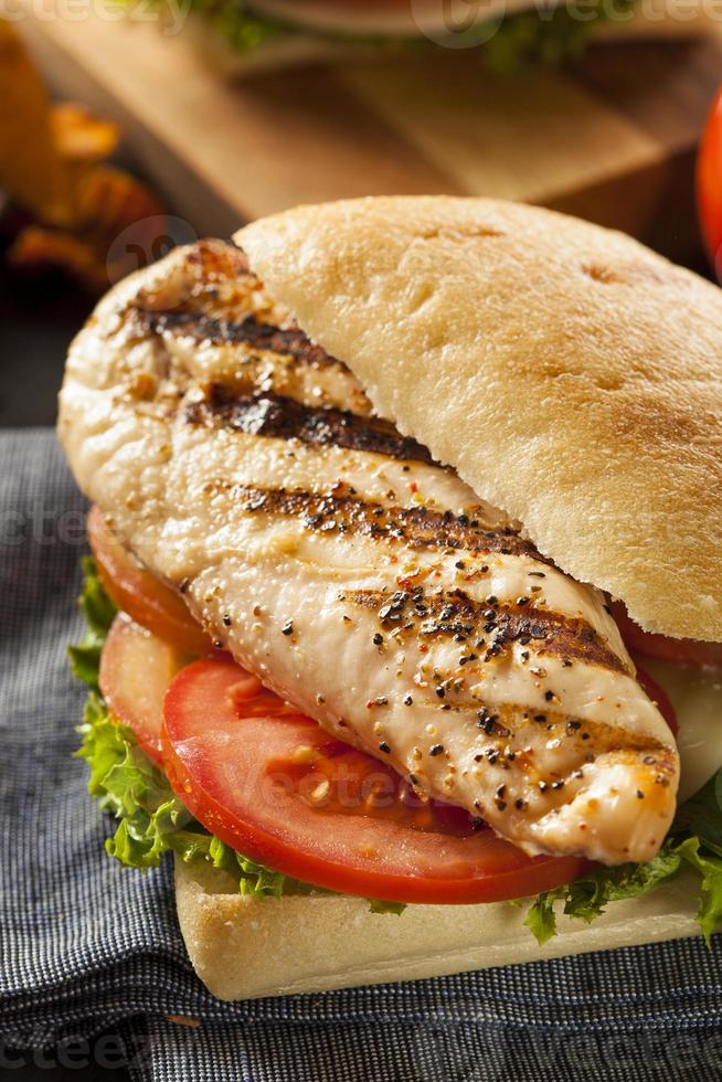 Healthy Grilled Chicken Sandwich 706999 Stock Photo at Vecteezy