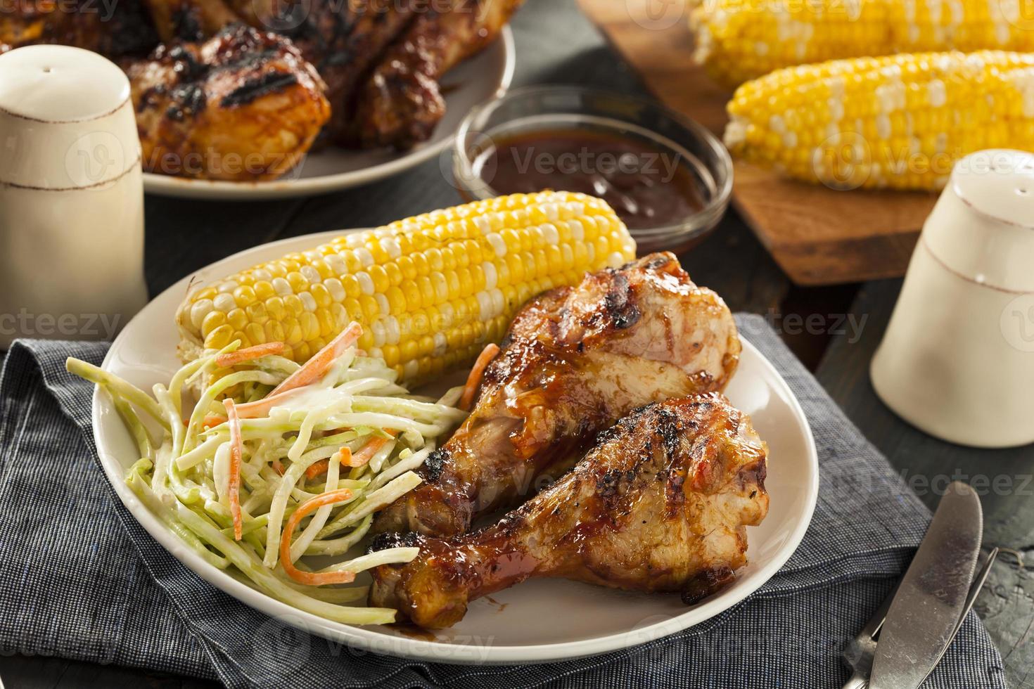 Homemade Grilled Barbecue Chicken photo