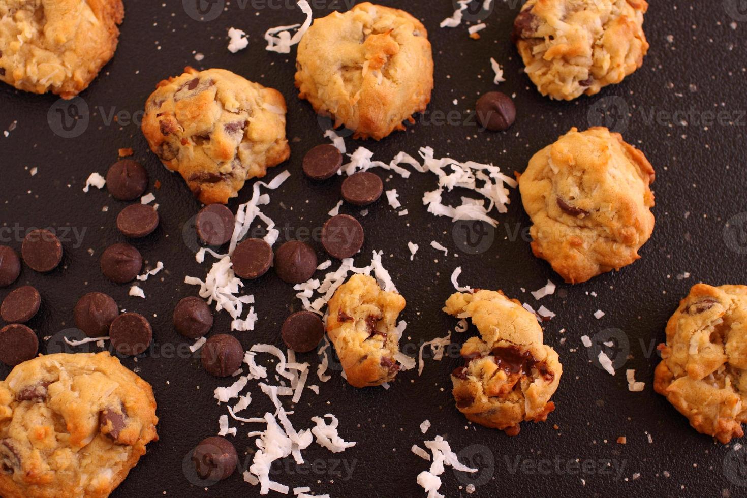 Dark Chocolate Chip and Coconut Cookies photo