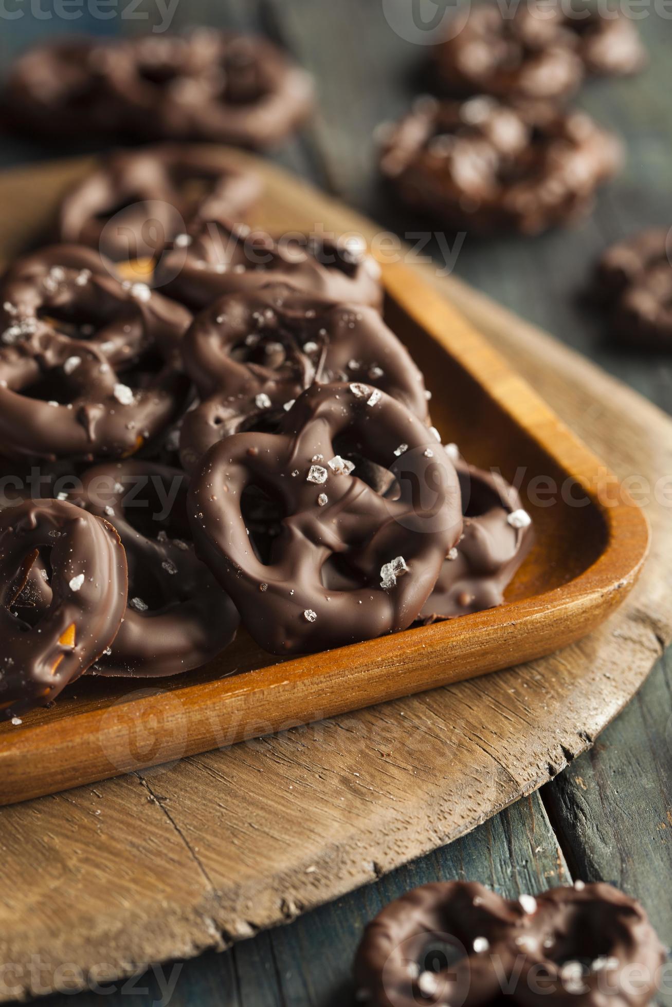 Homemade Chocolate Covered Pretzels 709103 Stock Photo at Vecteezy