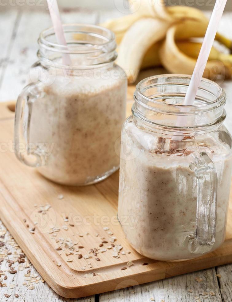 smoothies with  oatmeal photo