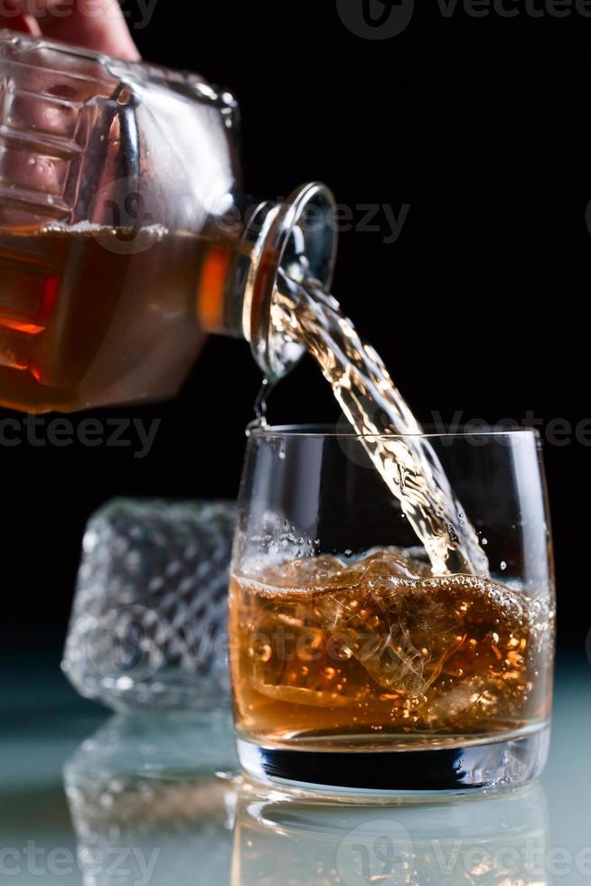 glass with whiskey photo