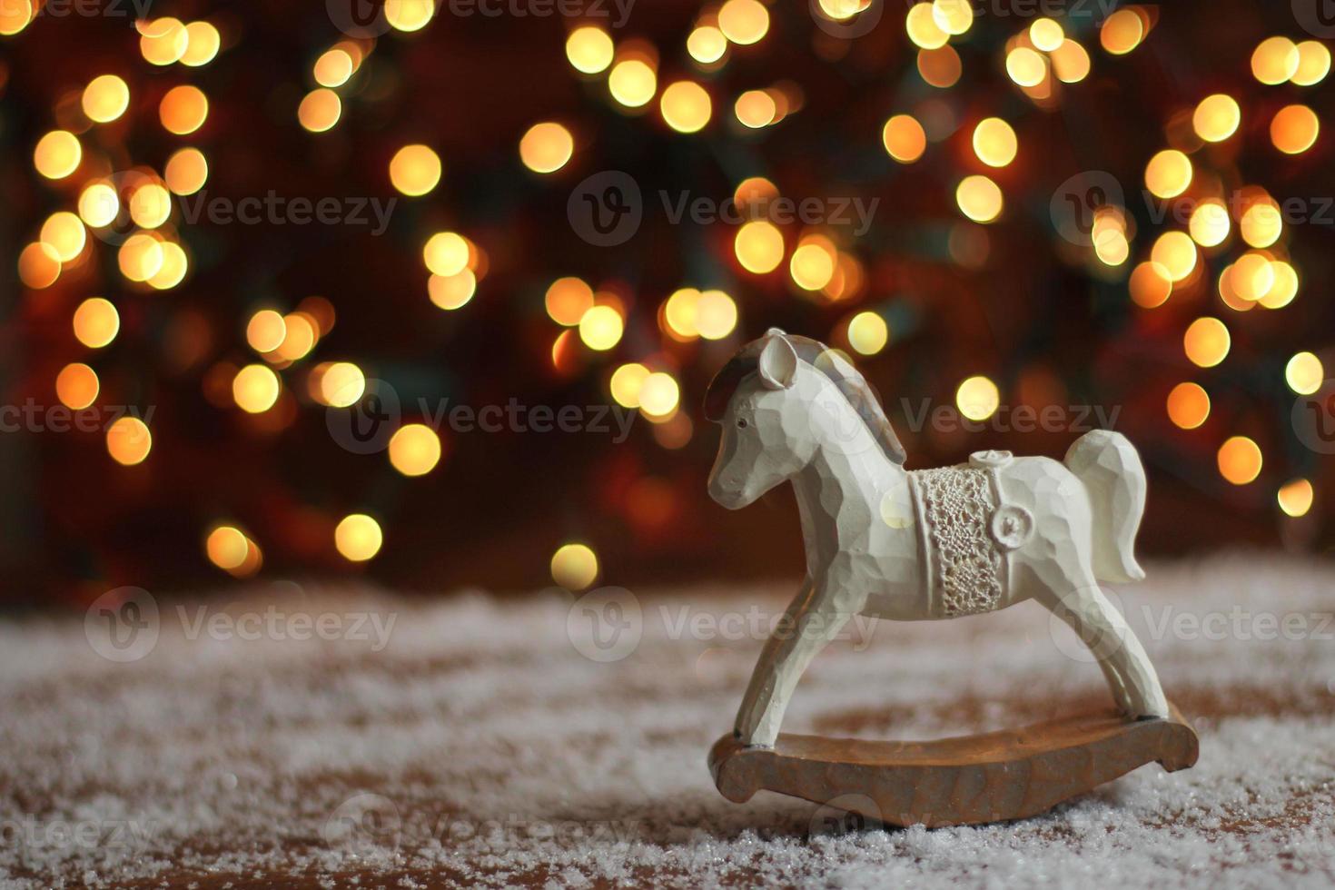 rocking horse on christmas background 712221 Stock Photo at Vecteezy