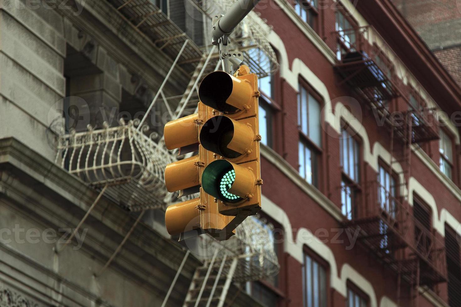 semáforo, ciudad de nueva york foto