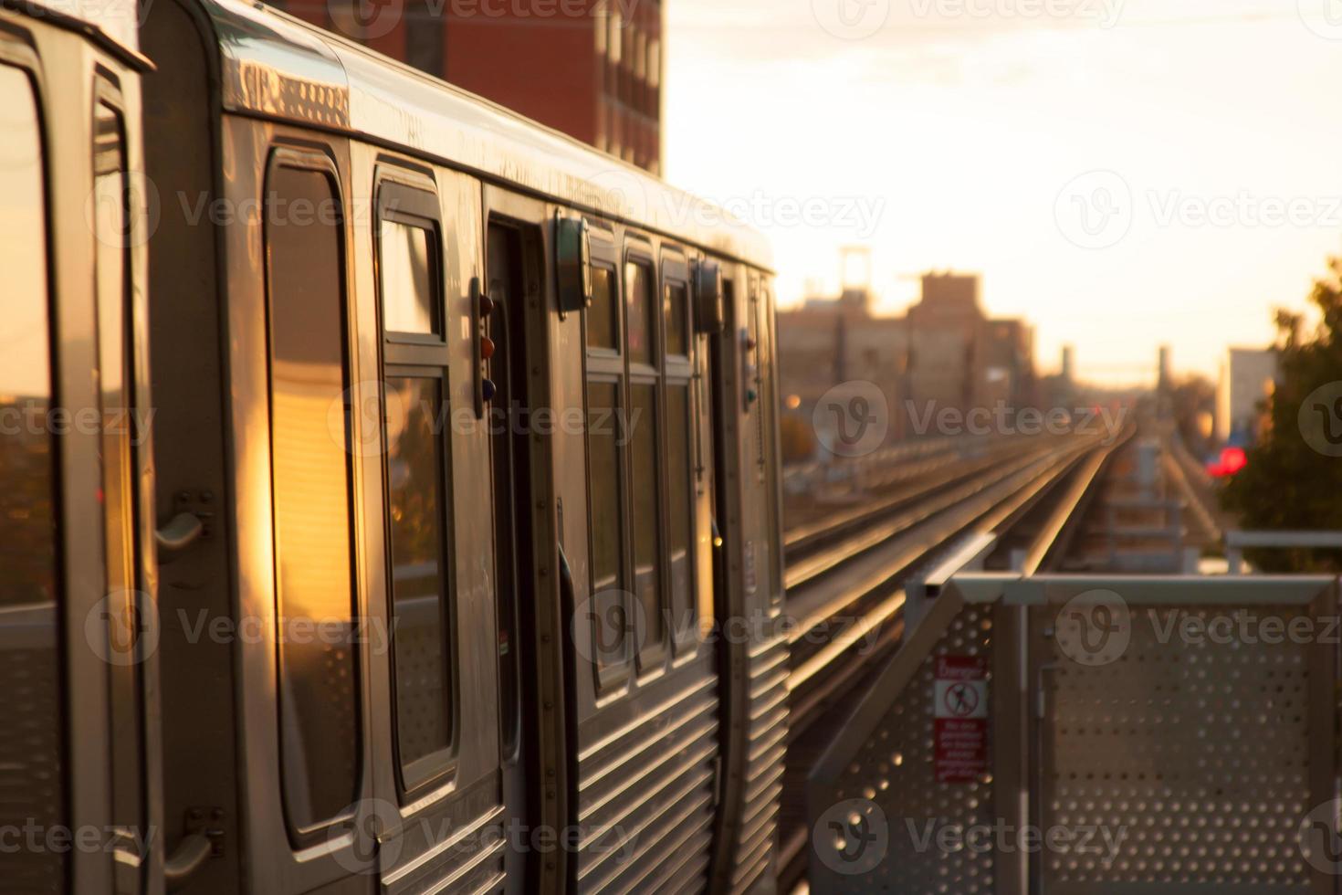 Sunset train photo