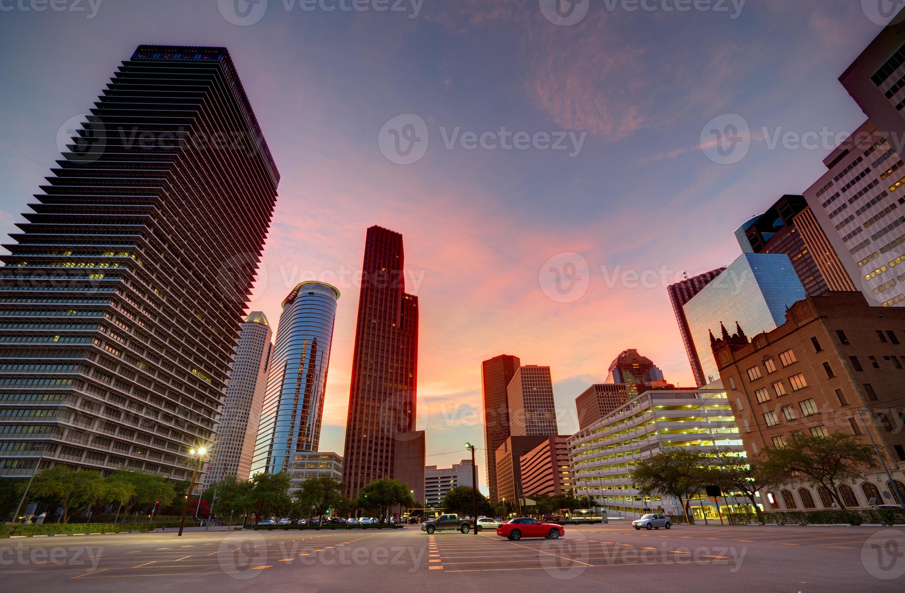 Houston skyline background