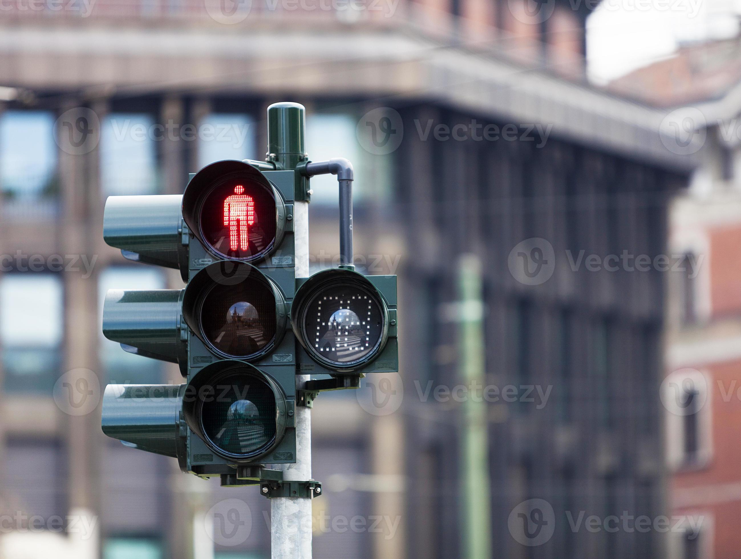 Traffic with light in Milan 714893 Stock Photo at