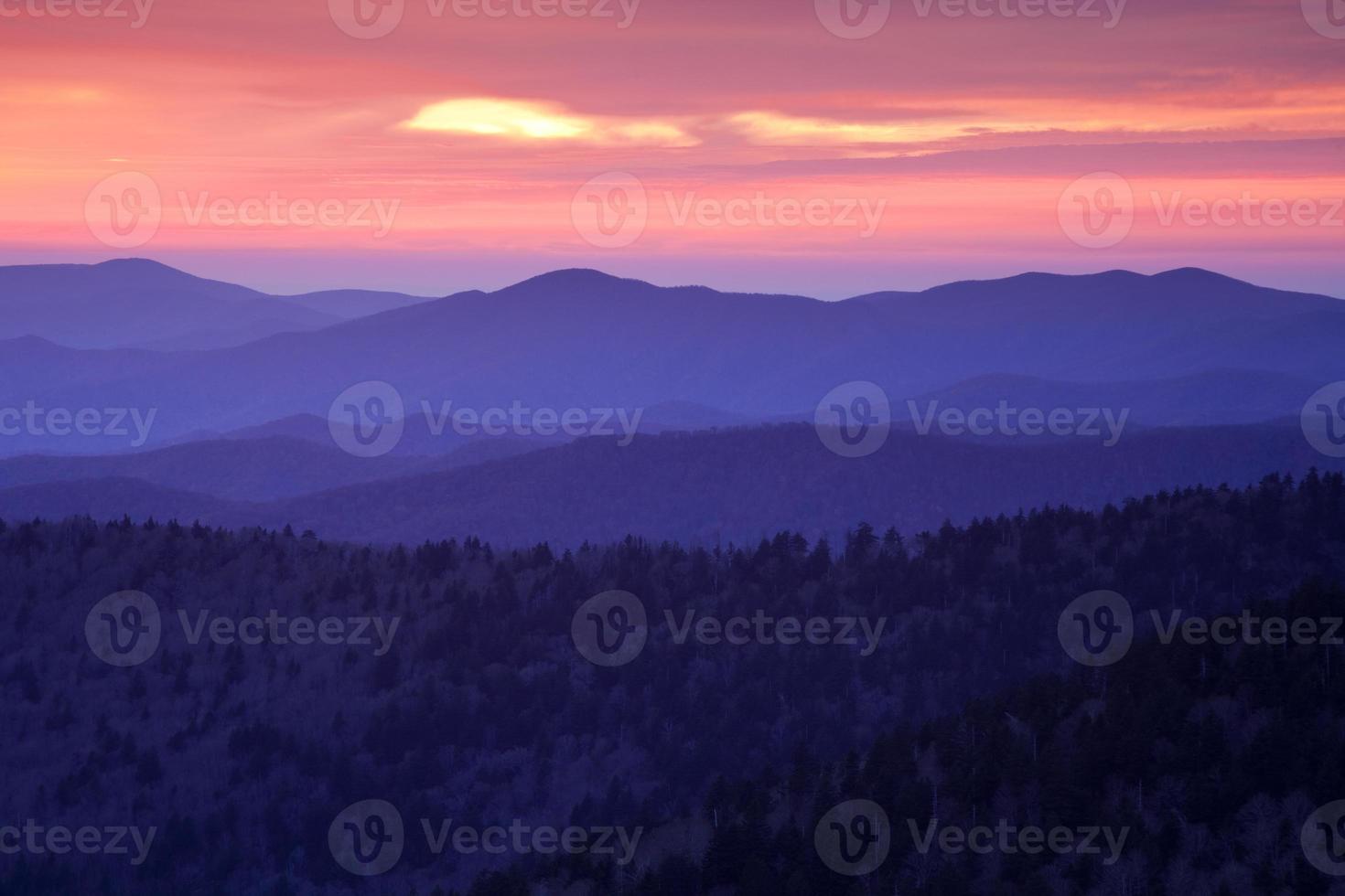 Smoky Mountain Sunset photo