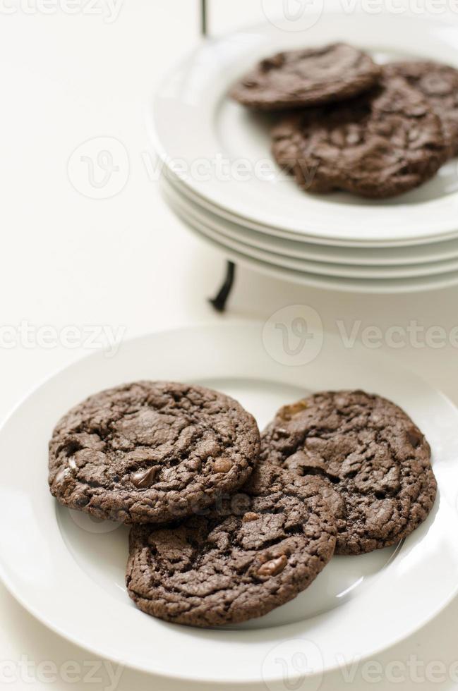 Chocolate chip and toffee cookies photo