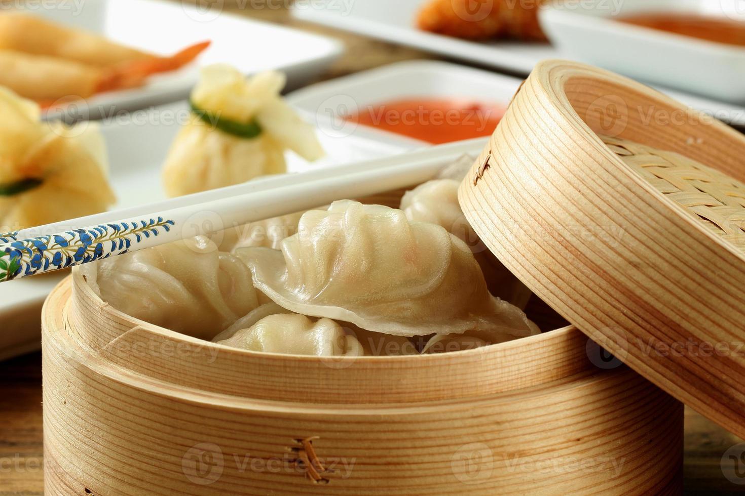 close up dumplings photo