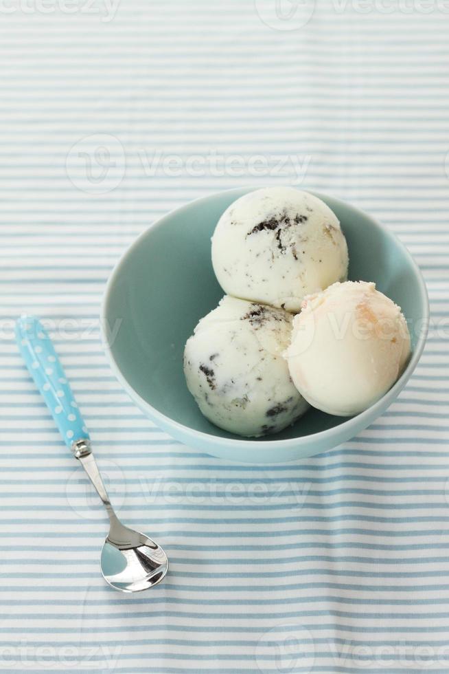 helado en un tazón foto