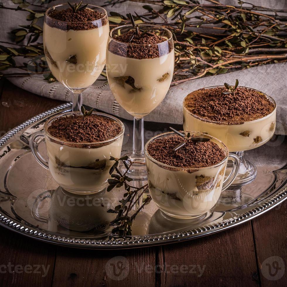 Tiramisu, classical dessert photo