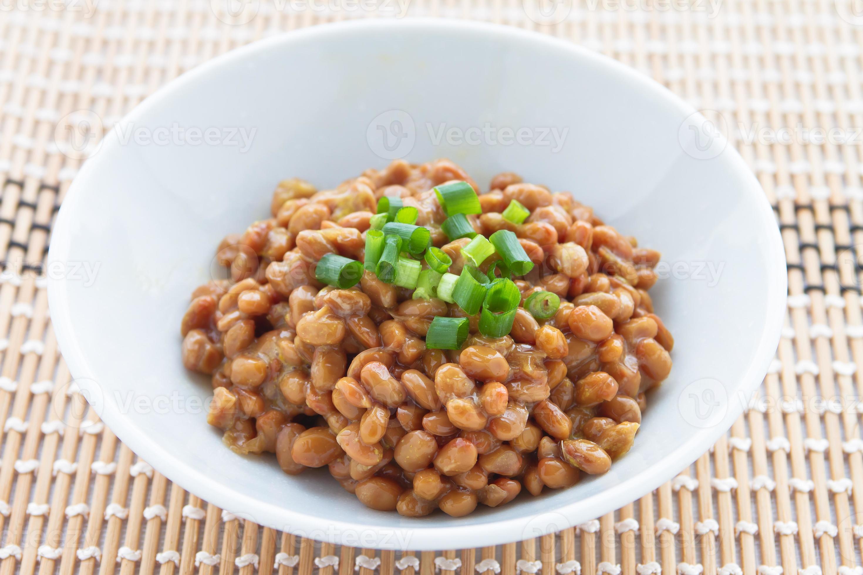 Natto, fermented soybeans 724441 Stock Photo at Vecteezy