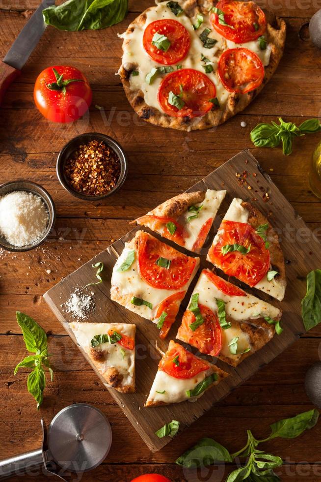 Homemade Margarita Flatbread Pizza photo