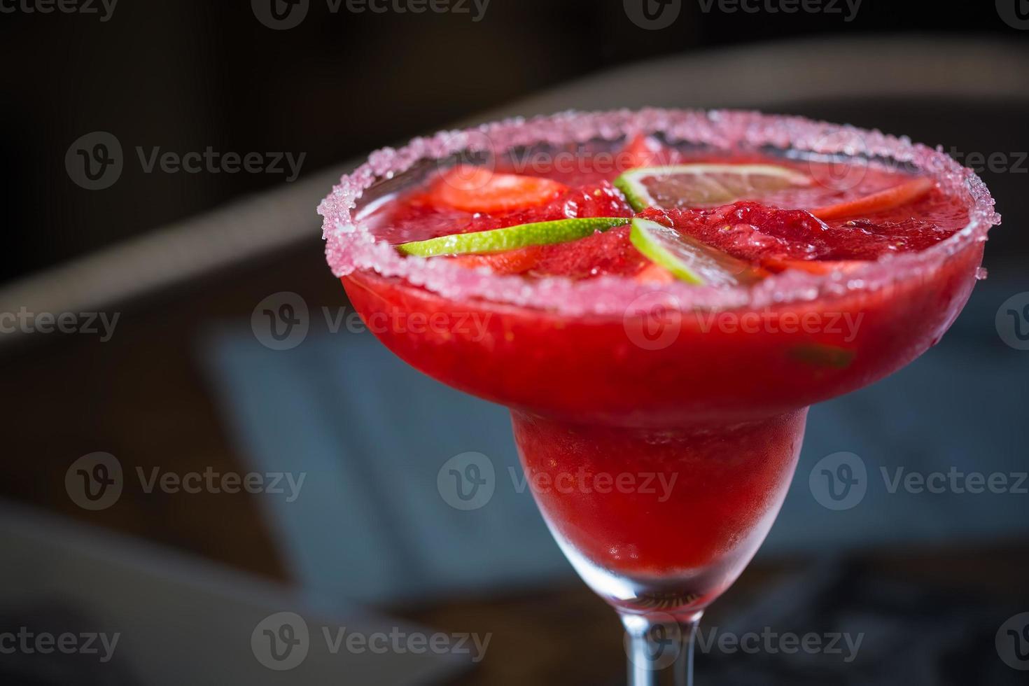 Strawberry margarita cocktail photo