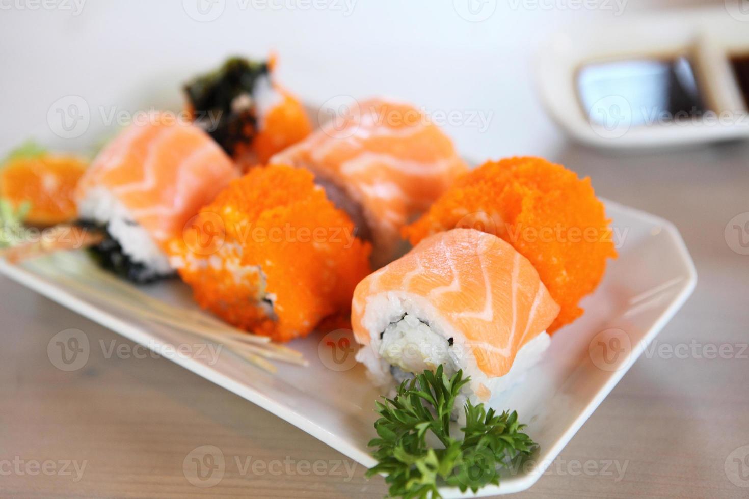 Salmon Maki sushi photo
